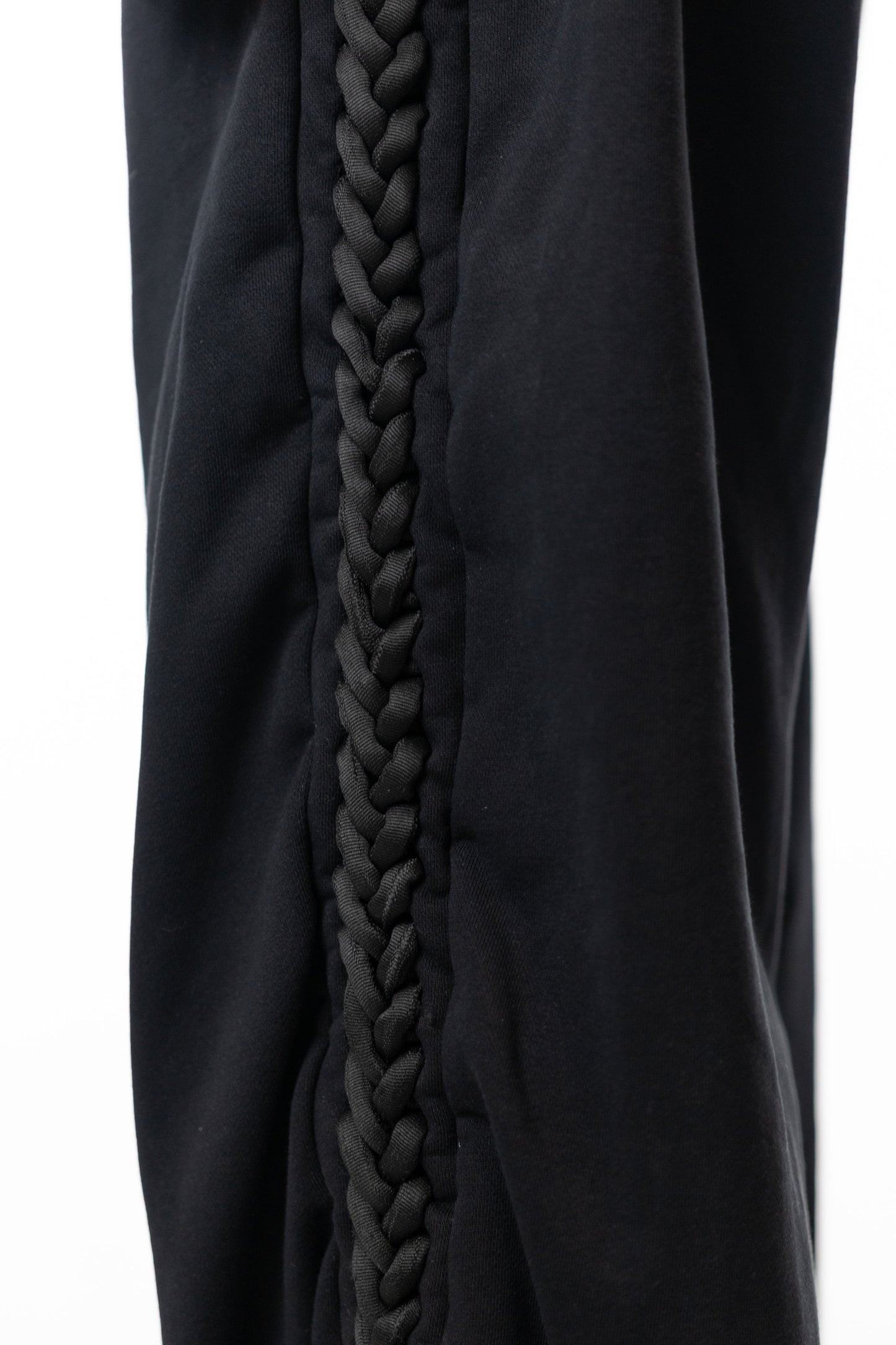 Black Braided Sweats