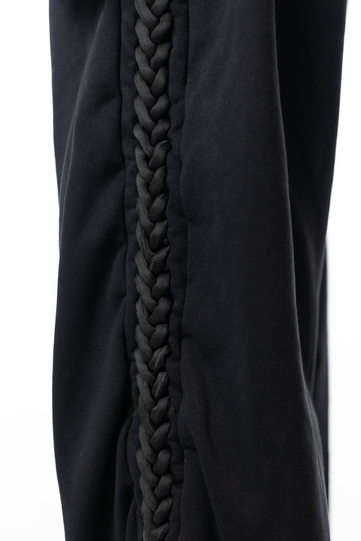 Black Braided Sweats