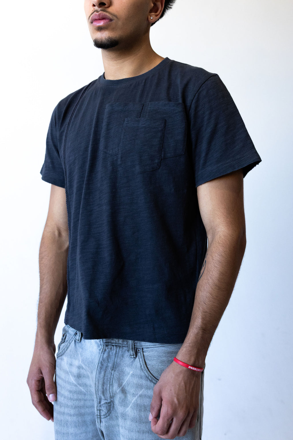Triple Pocket Tee - Charcoal